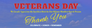 Veterans We Appreciate Your Sacrifice